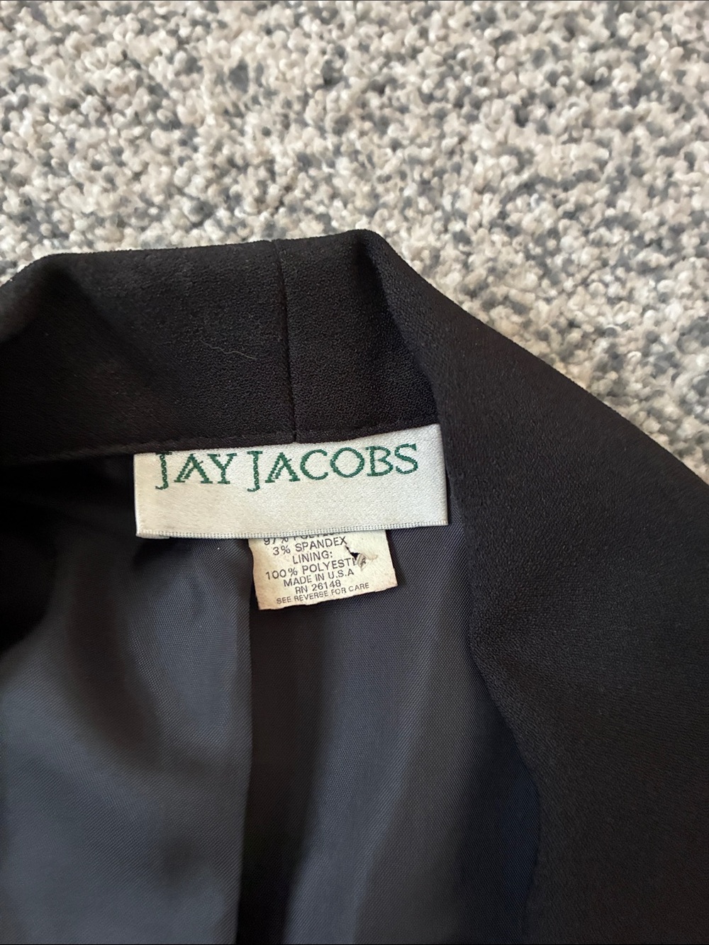 Women’s Jay Jacob’s black blazer. Size M - Picture 6 of 7